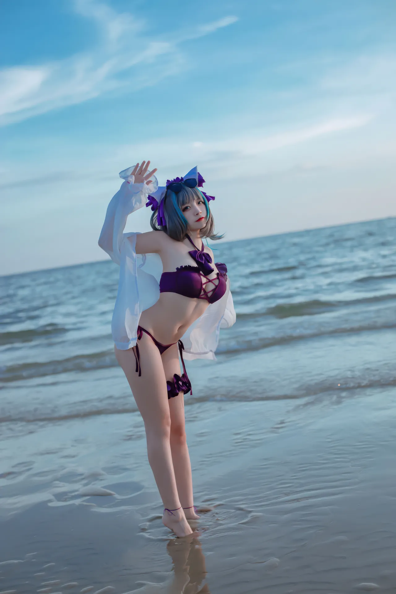 二佐Nisa - 碧蓝航线 柴郡 泳装-erohere0.webp